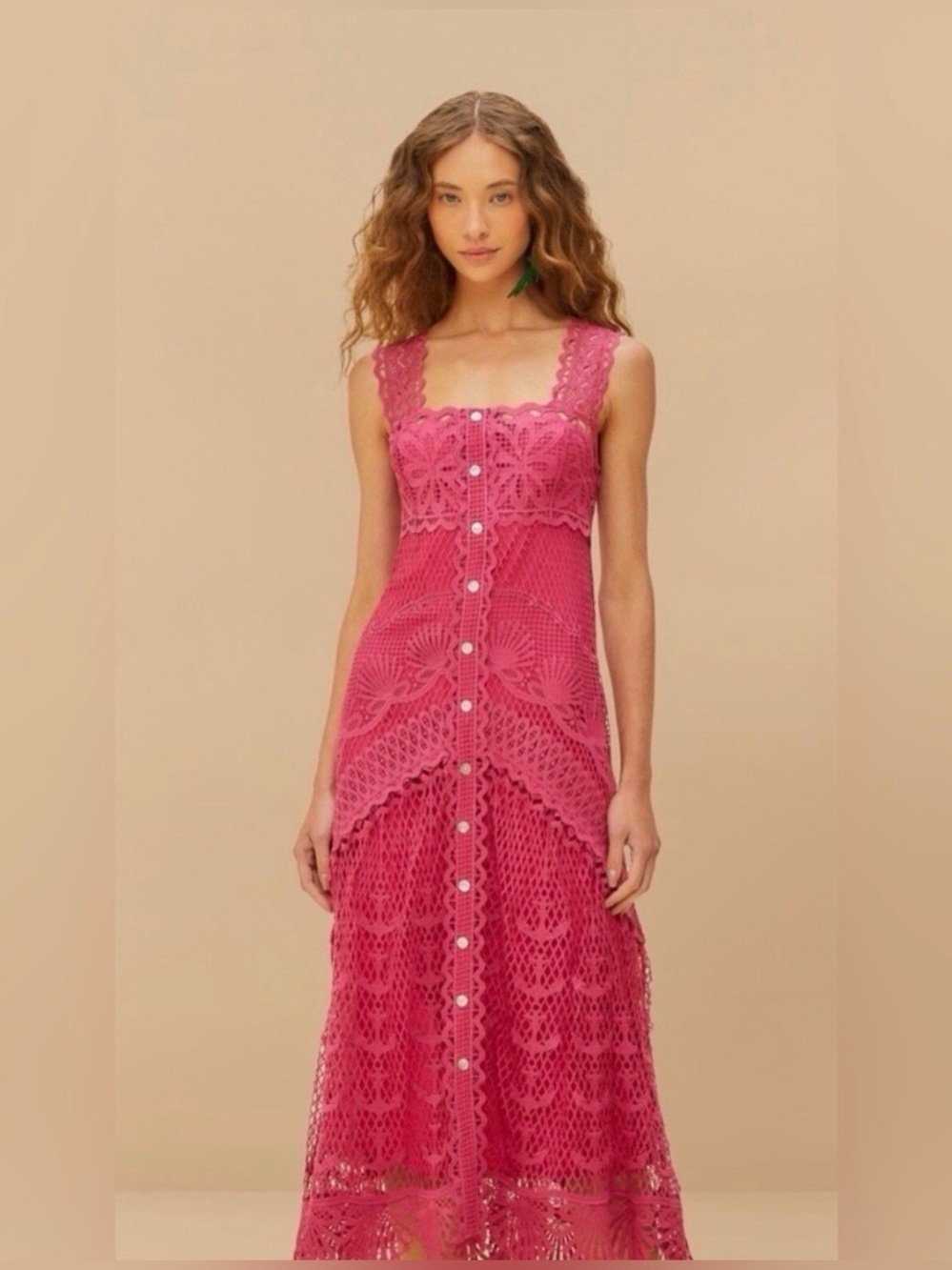 Farm Rio Pink Nautical Guipure Maxi
Dress - Picture 1 of 7